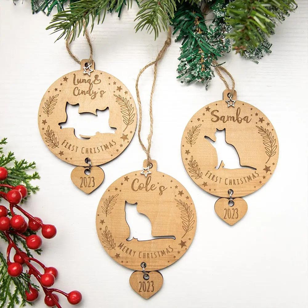 Custom Cat Silhouette Ornament