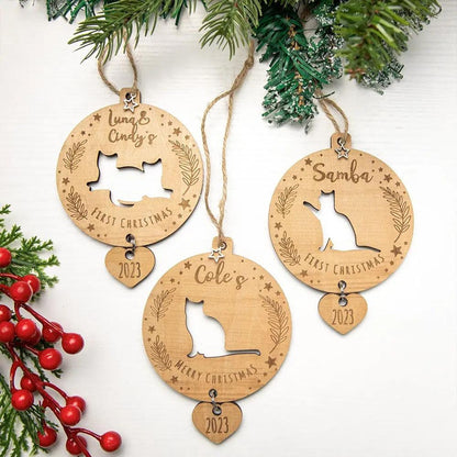 Custom Cat Silhouette Ornament