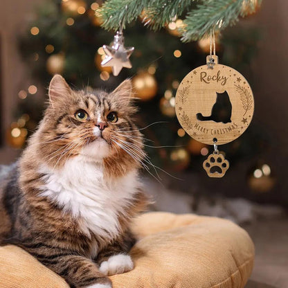 Custom Cat Silhouette Ornament