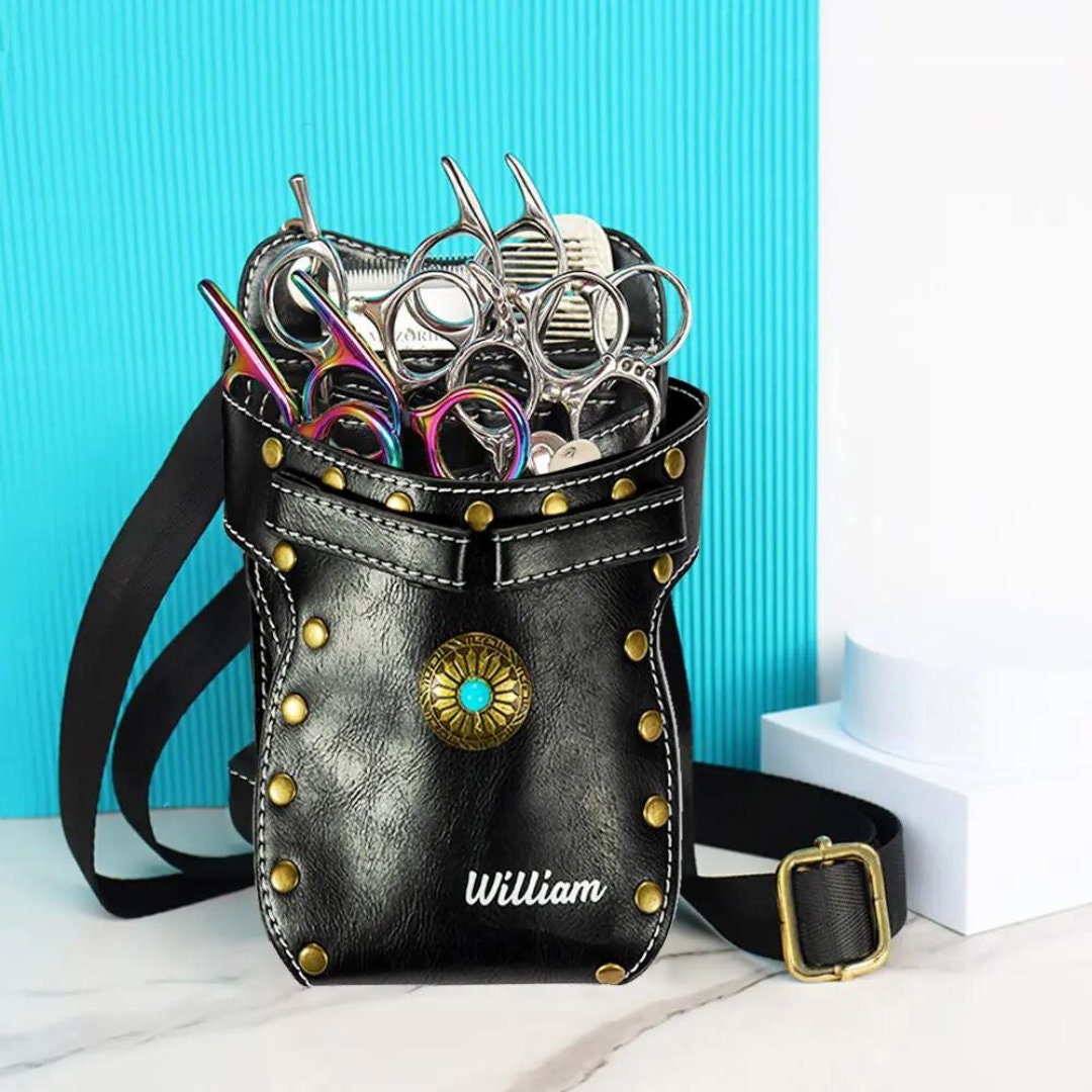 Custom Name Hairdressing Scissors Waist Bag