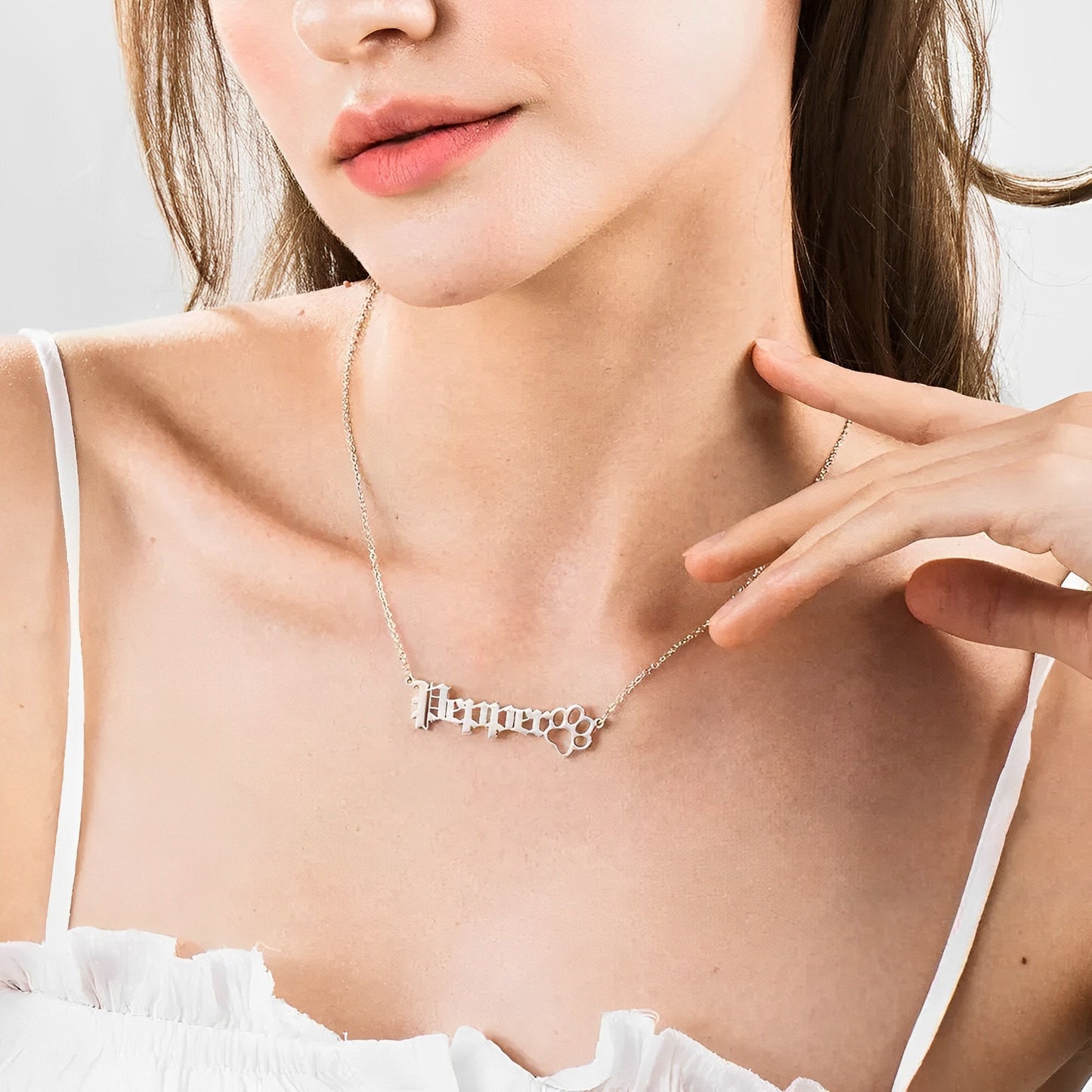 Personalized Dog Paw Necklace