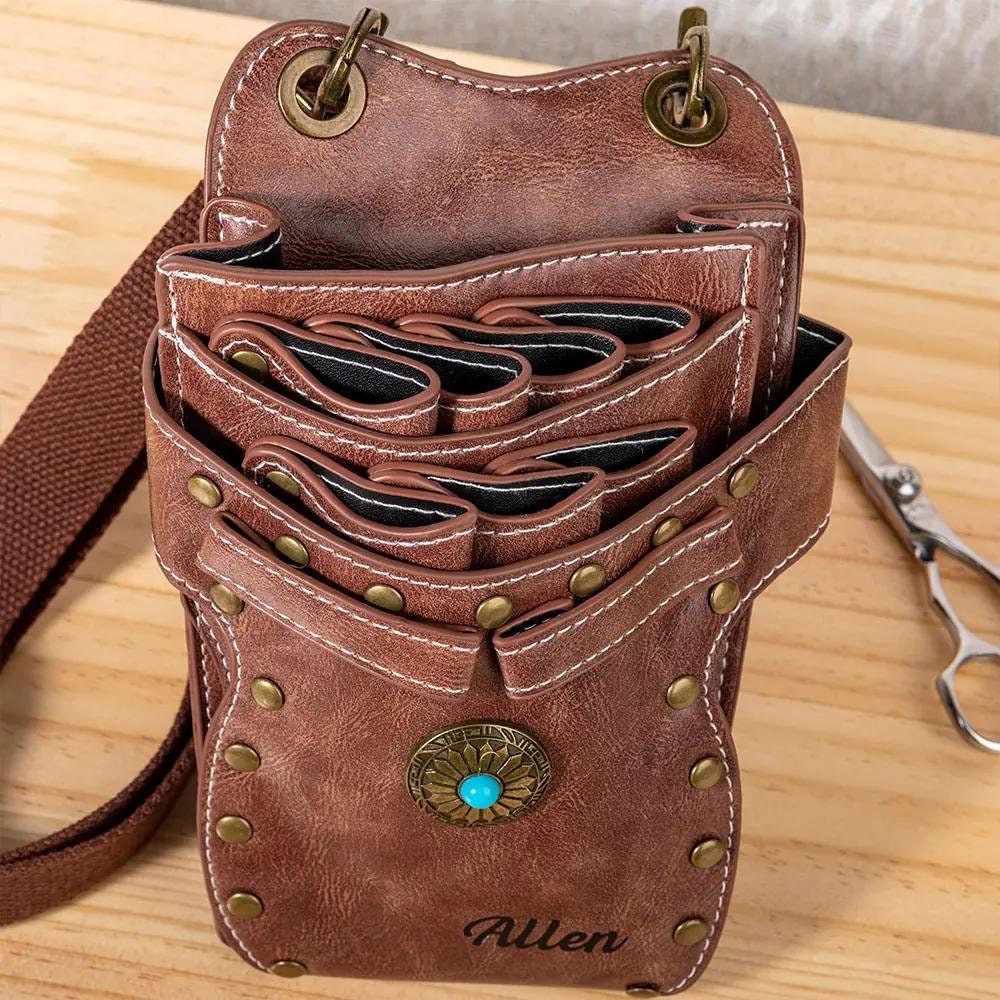 Custom Name Hairdressing Scissors Waist Bag