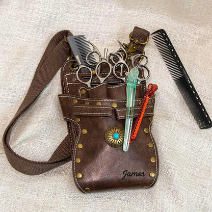 Custom Name Hairdressing Scissors Waist Bag