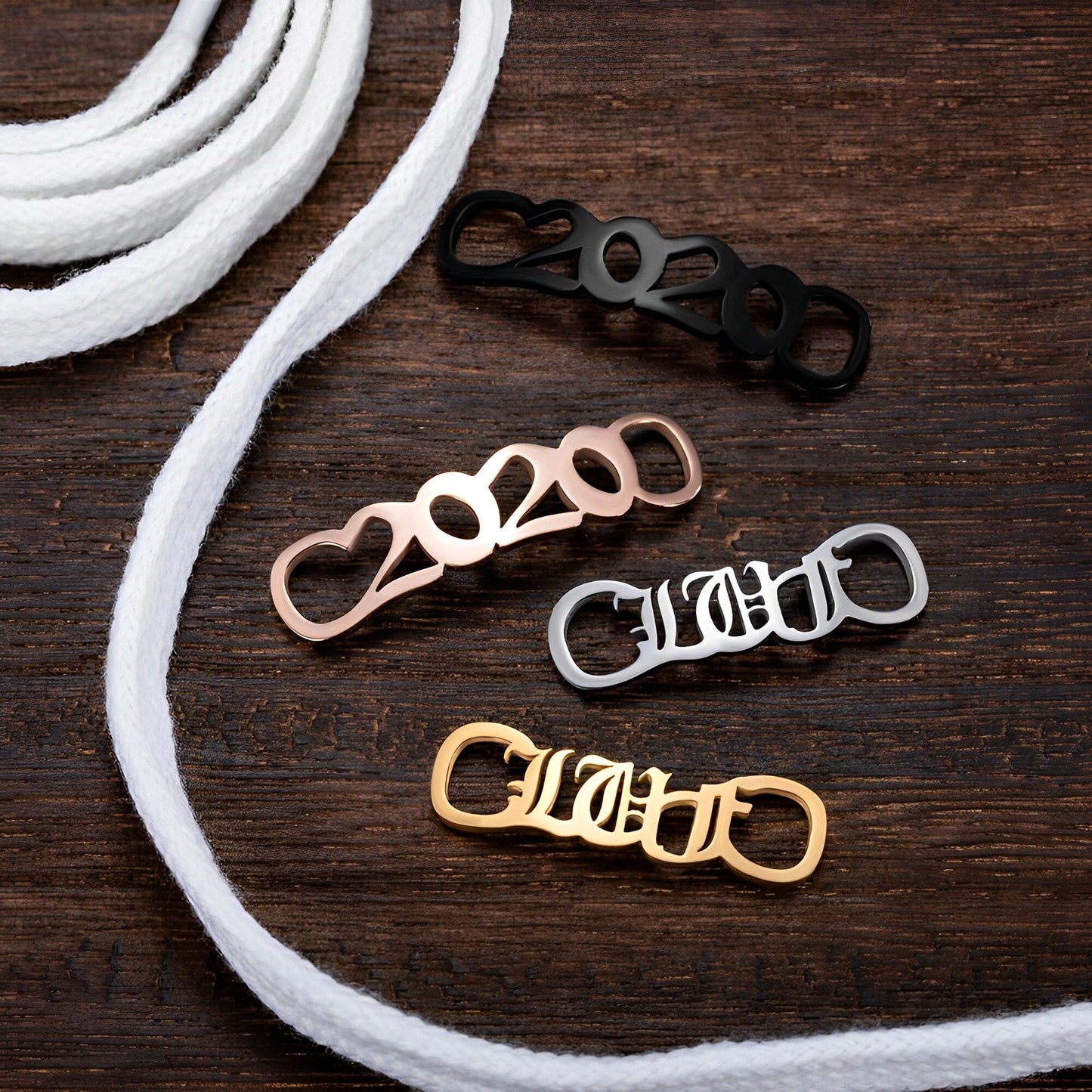 Personalized Stainless Steel Shoelaces Buckle