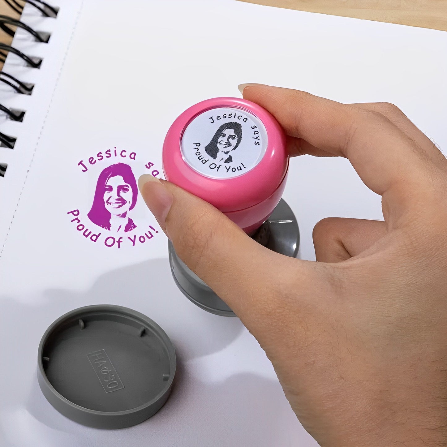 Custom Portrait Teacher Stamp
