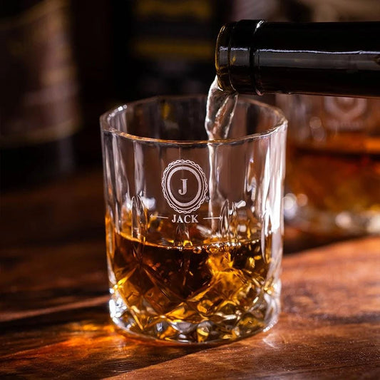 Personalized Name Engraved 10oz Whiskey Glass