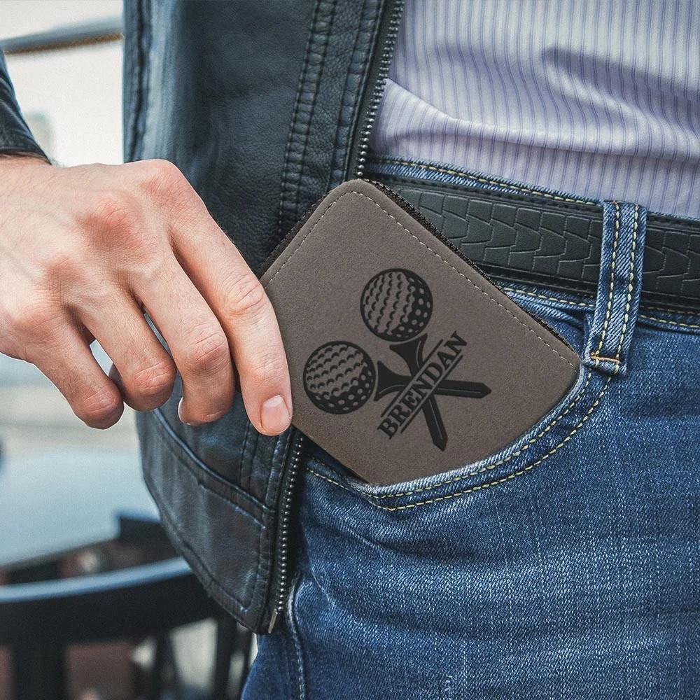 Personalized Name Men's Golf Wallet