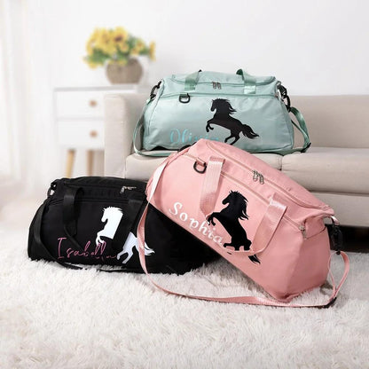 Personalized Name Horse Duffle Bag