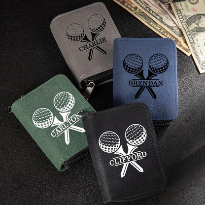 Personalized Name Men's Golf Wallet