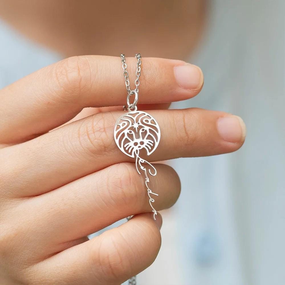 Custom Zodiac Sign Name Necklace