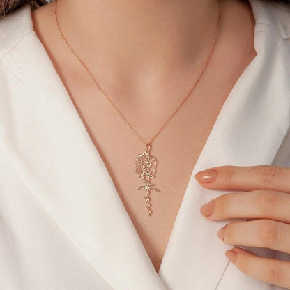 Custom Zodiac Sign Name Necklace