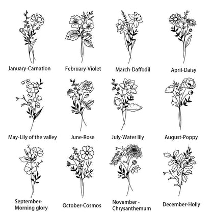 Custom Name + Birth Flower Golf Ball