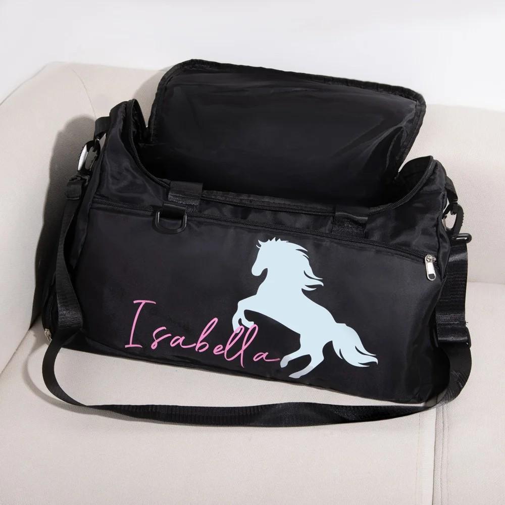 Personalized Name Horse Duffle Bag