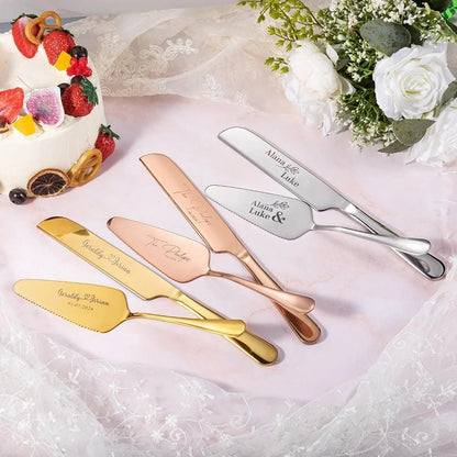 Personalized Wedding Cake Cutting Set (2PCS)