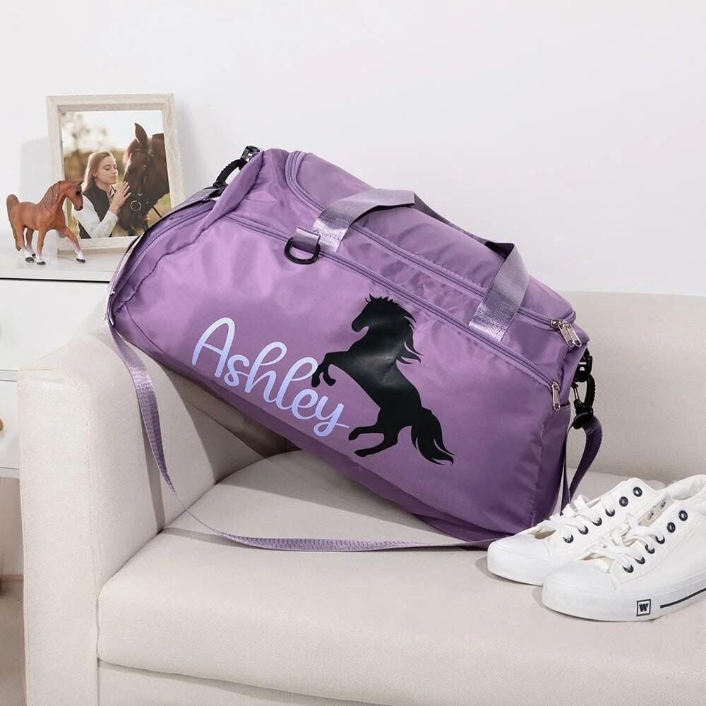 Personalized Name Horse Duffle Bag