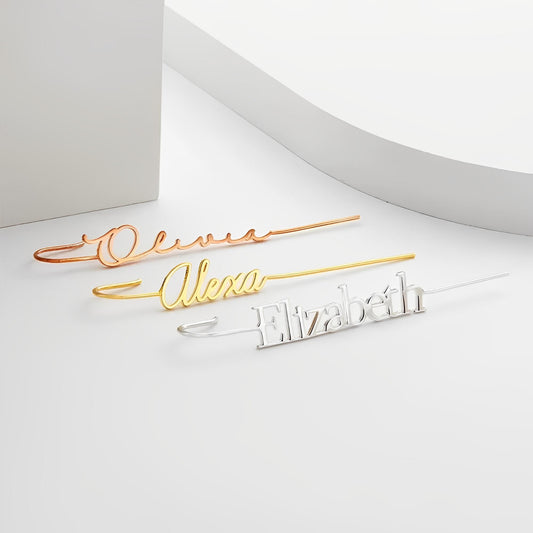 Custom Name Ear Wrap Crawler Hook Earrings