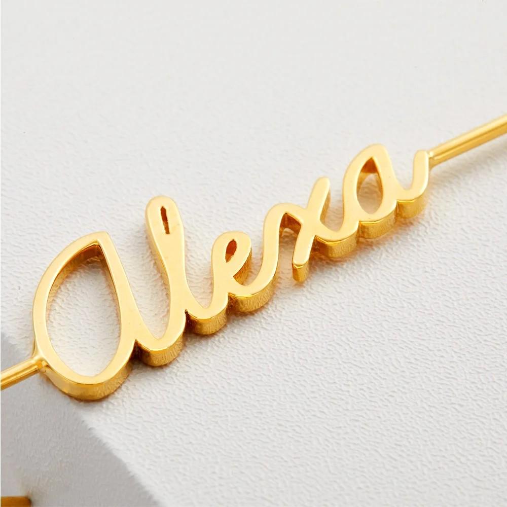 Custom Name Ear Wrap Crawler Hook Earrings