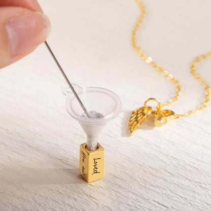 Personalized Tiny Urn Necklace for Pet Ashes