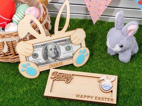 Custom Name Easter Bunny Money Holder