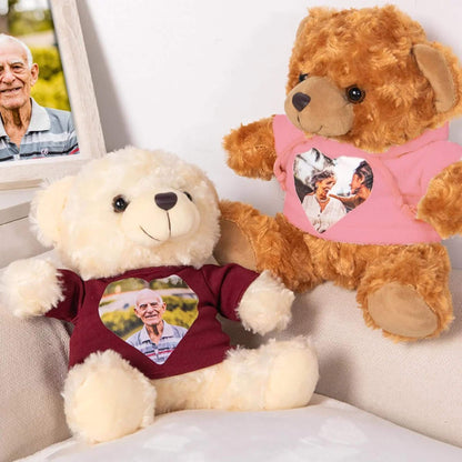 Personalized Photo Plush Stuffed Memory Bear
