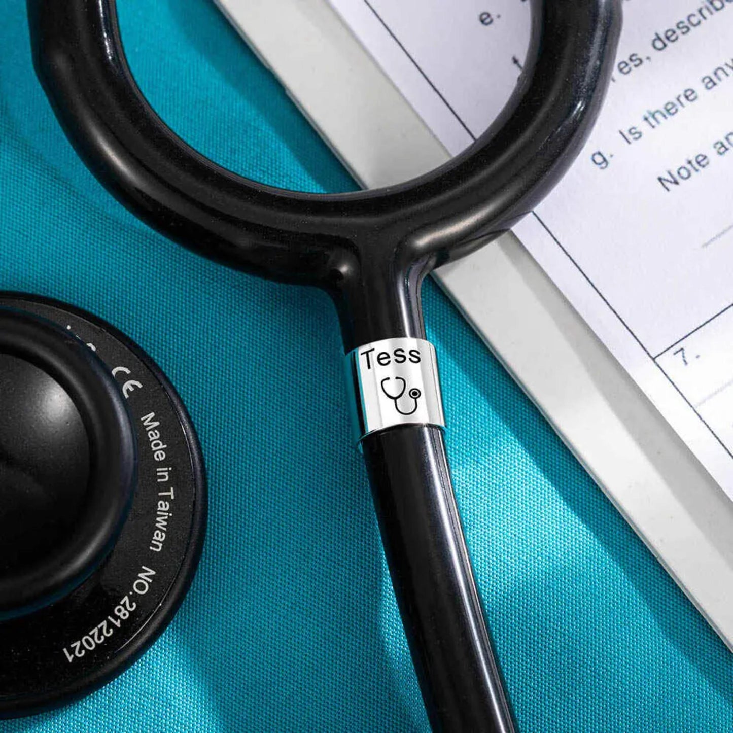 Custom Patterns Stethoscope Name Tag