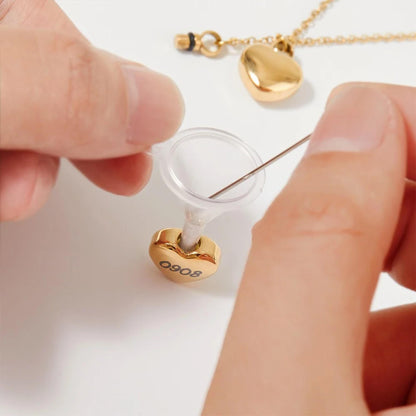 Personalized Name Double-Heart Urn Necklace for Ashes