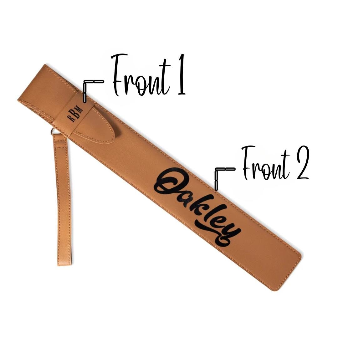 Personalized Leather Travel Drumstick Bag