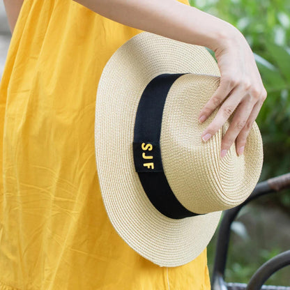 Custom Initials Panama Hat