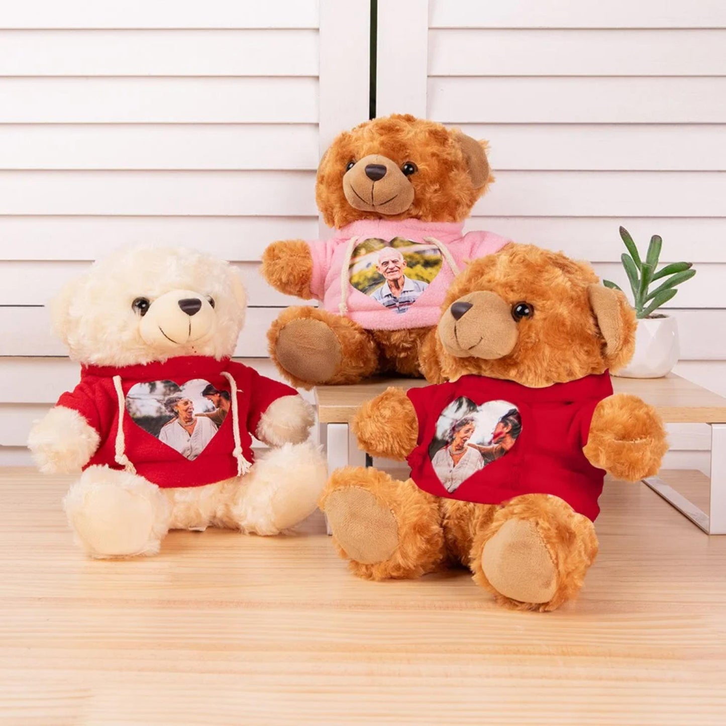 Personalized Photo Plush Stuffed Memory Bear