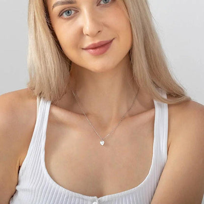 Mommy and Me Heart Necklace Set