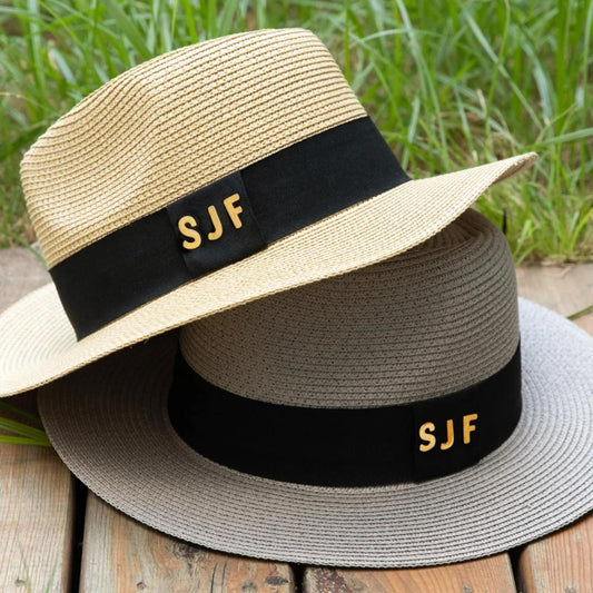 Custom Initials Panama Hat