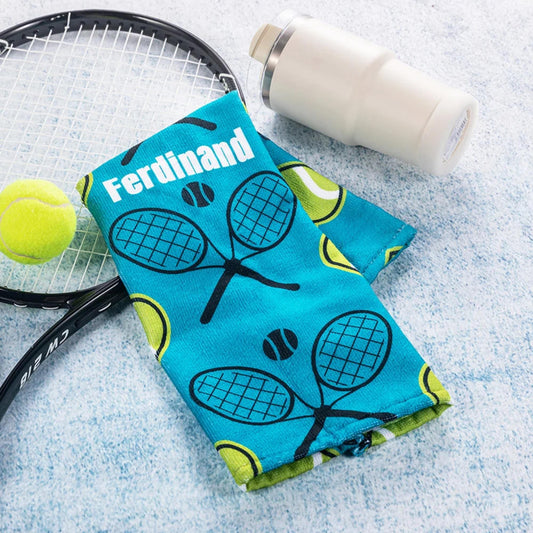Personalized Microfiber Tennis Towel with Name