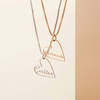 Personalized Heart Name Necklace