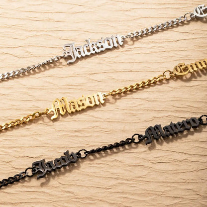 Personalized Multiple Name Necklace for Men