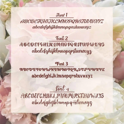 Custom Birthflower Hoop Earrings with Name