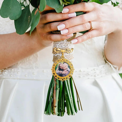 Personalized Photo Wedding Lapel Pin