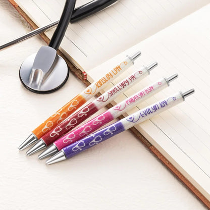 Custom Stethoscope Glitter Gel Pens for Nurses