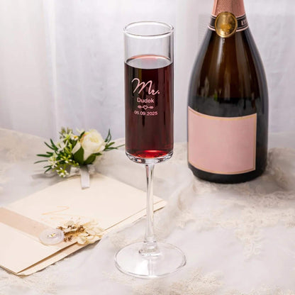 Personalized Champagne Flutes Set of 2