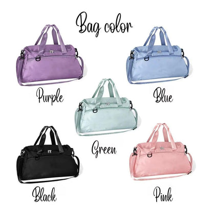 Custom Name & Number Sports Gym Bag