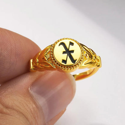 Custom Initial Delicate Signet Ring