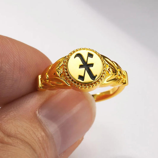 Custom Initial Delicate Signet Ring