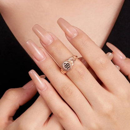 Custom Initial Delicate Signet Ring