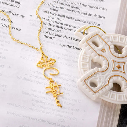 Personalized Dainty Cross Name Necklace