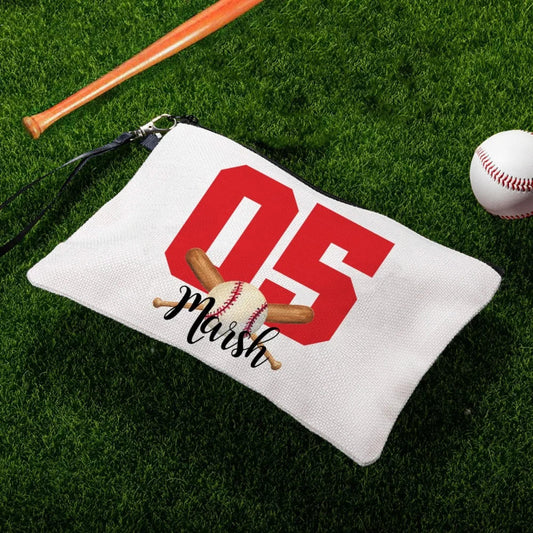 Personalized Sports Makeup Bag with Name & Number