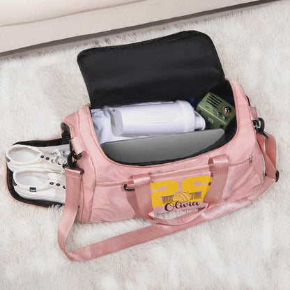 Custom Name & Number Sports Gym Bag