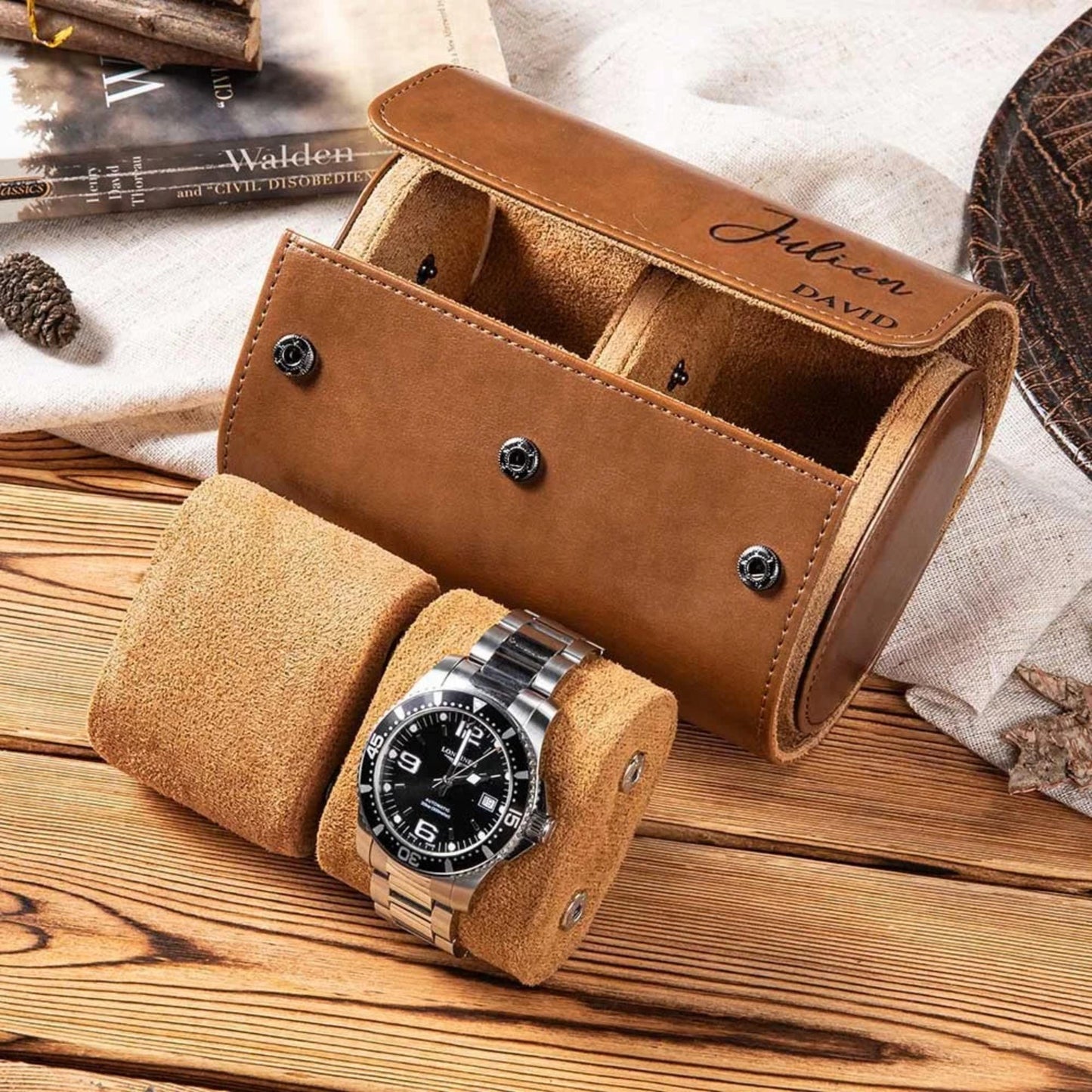 Custom Travel Watch Box with 1-3 Slots
