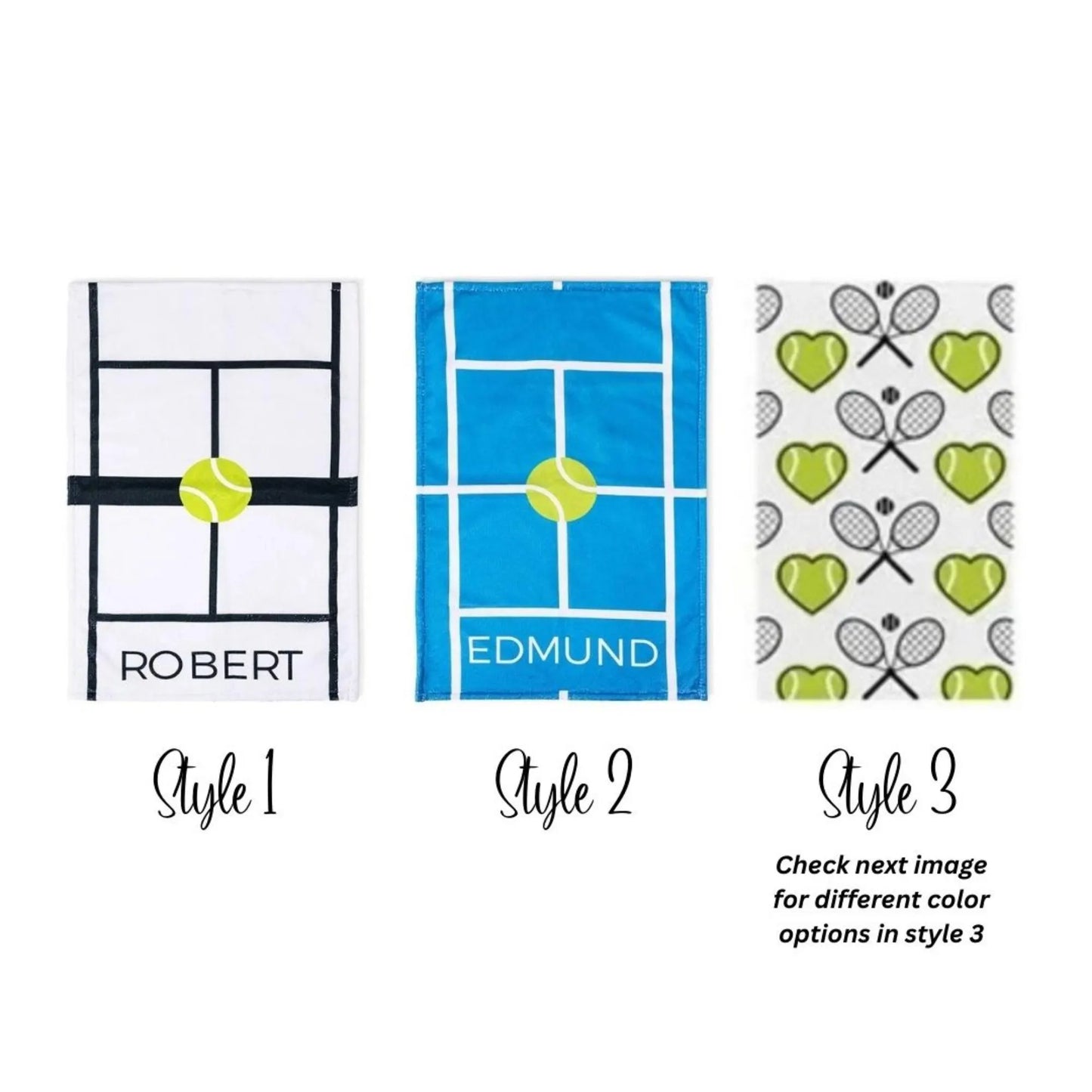 Personalized Microfiber Tennis Towel with Name