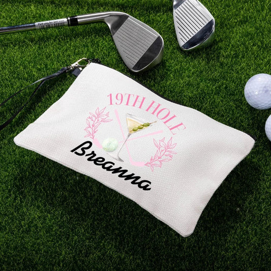 Personalized Golf Girly Cosmetic Bag