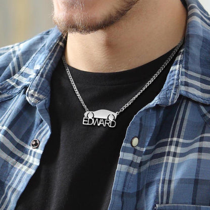 Personalized Car Necklace with Custom Name