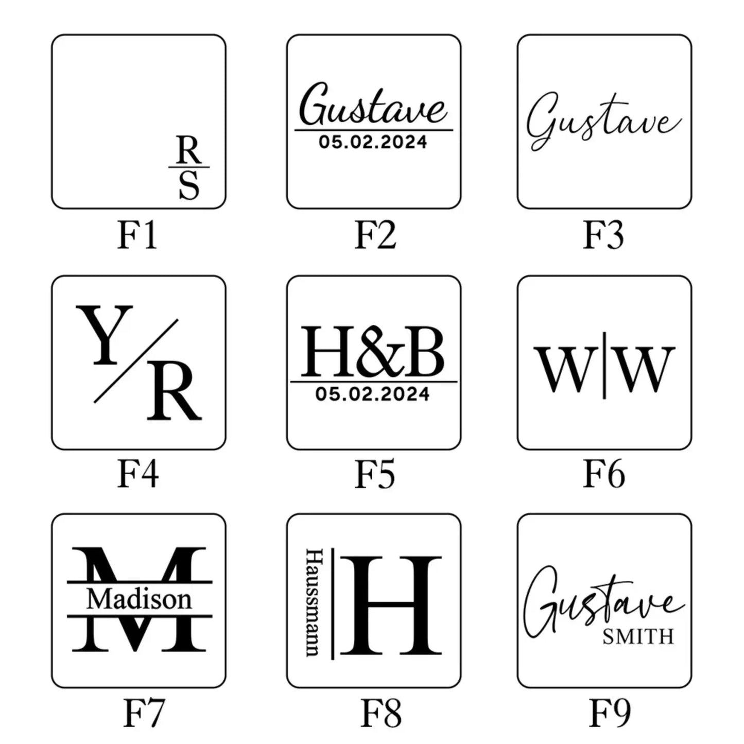 Personalized Wooden Guitar Picks Box with Custom Name